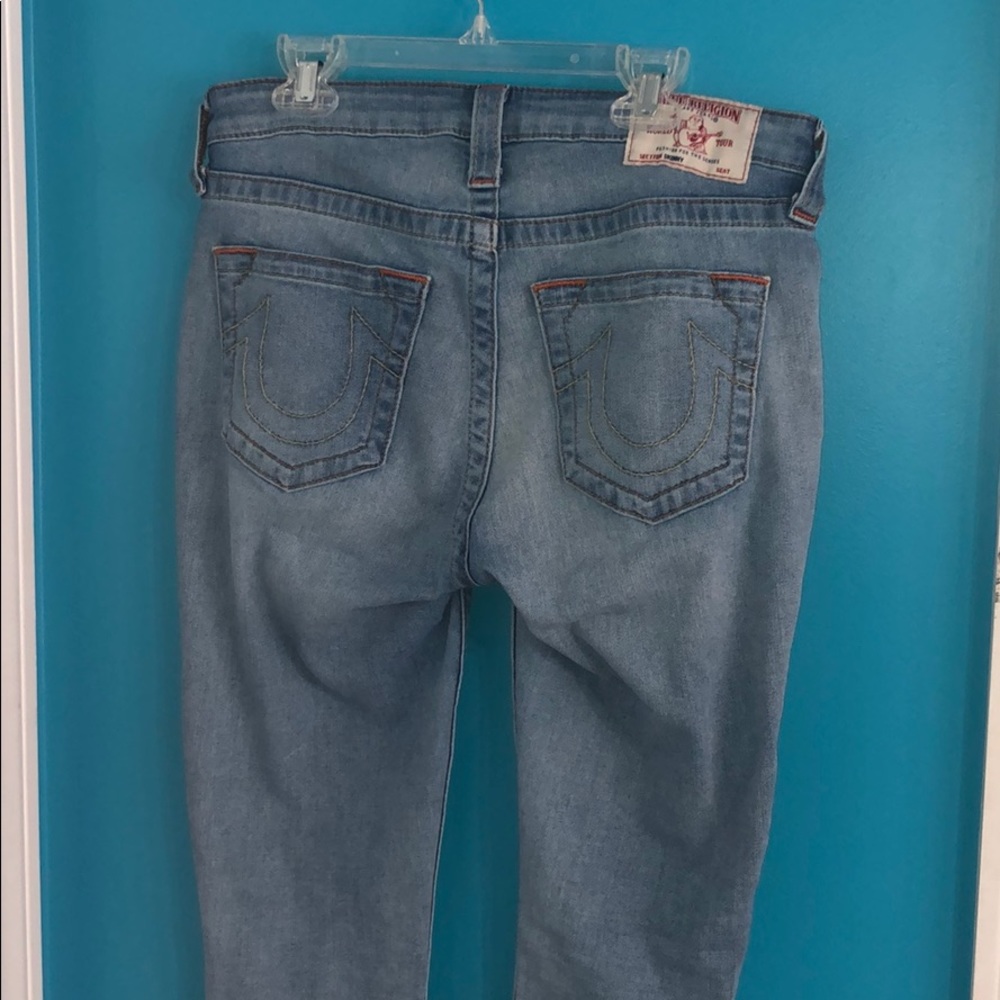 True religion light wash jeans